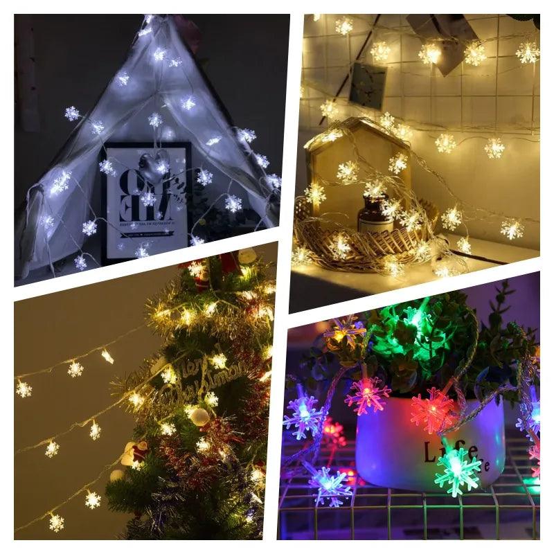 Luzes de Natal de Flocos Led